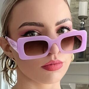 Candy color purple sunglasses